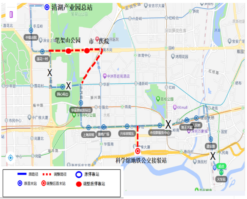 为减少与地铁1号线同质化运营,计划截短m112线至科学馆地铁公交接驳站