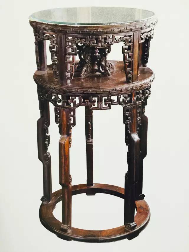 故宫博物院馆藏——紫檀家具_中期_红木_花卉