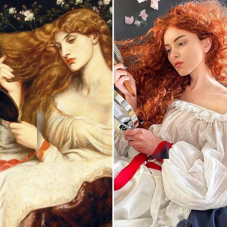 美女艺术家角色扮演重现名画让人大呼过瘾