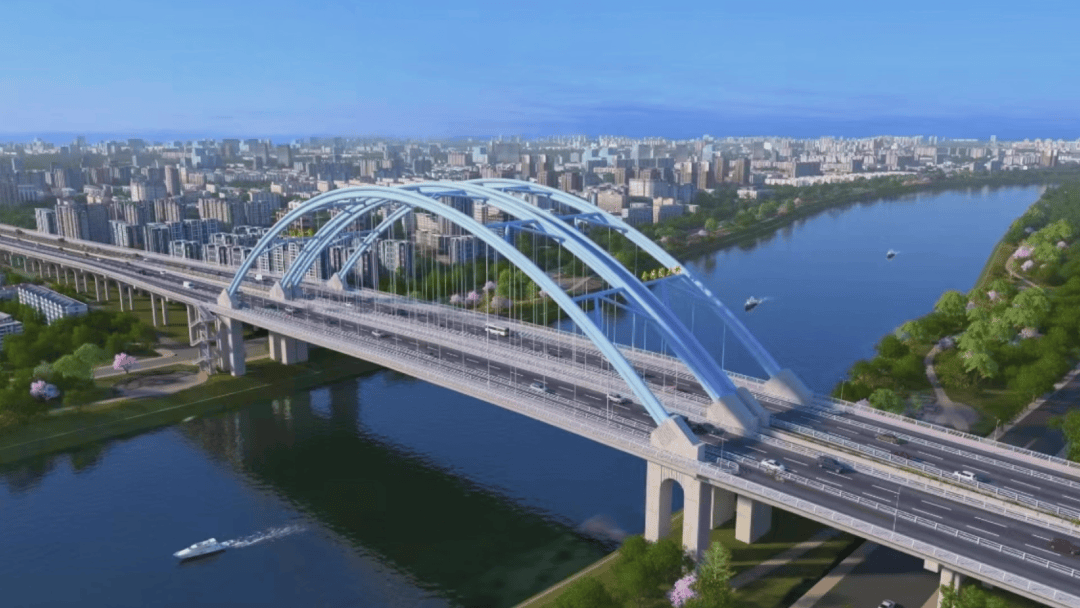 金海湾大桥保通桥即将投入使用!