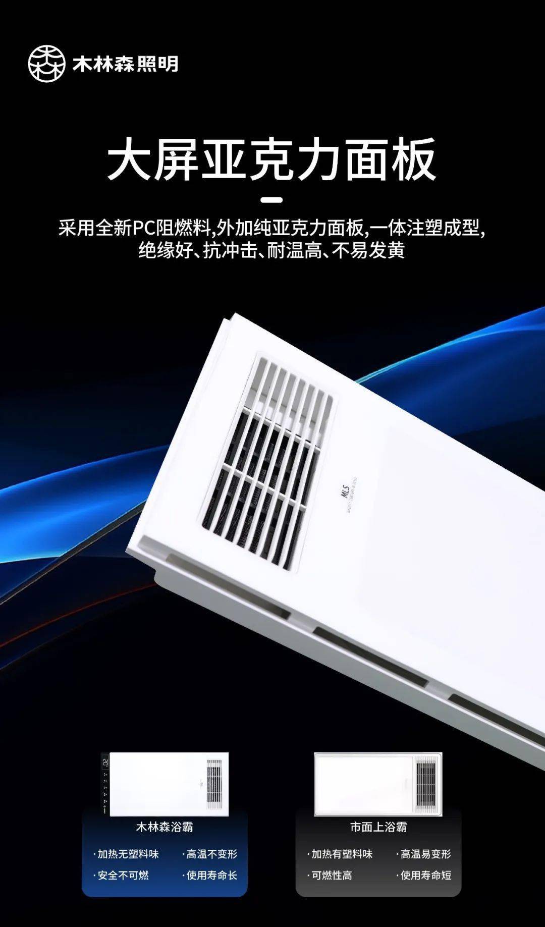 新品上市和煦系列h300风暖四合一浴霸