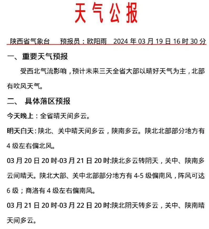本周后期将有降水……_西安市气象台_天气_晴到多云