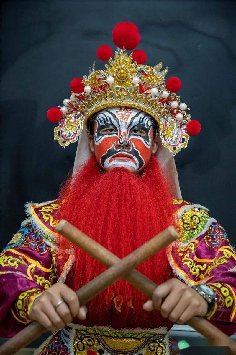 英歌脸谱 面面观!一支画笔勾勒梁山好汉群像_汕头_英雄_林冲