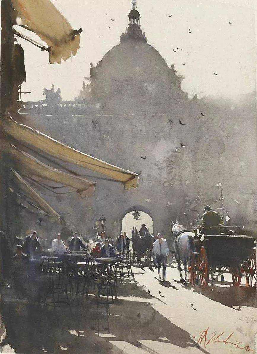 被誉为当代最杰出的水彩画家约瑟夫,百幅高清作品赏析!