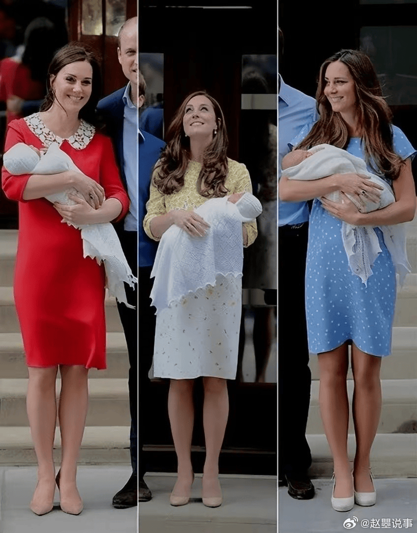 凯特王妃每生完一胎,几小时后都要面对这样的长枪短炮戴安娜王妃曾