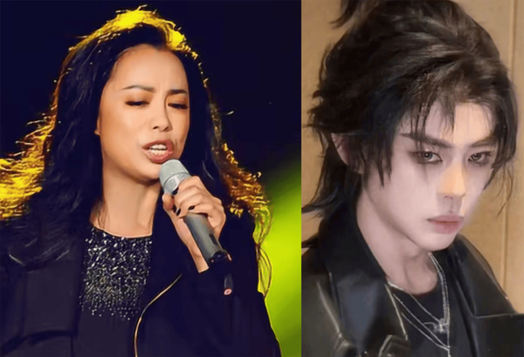 但因为黄绮珊本身就属于人中较深的长相,这样操作反而显得有点怪异.