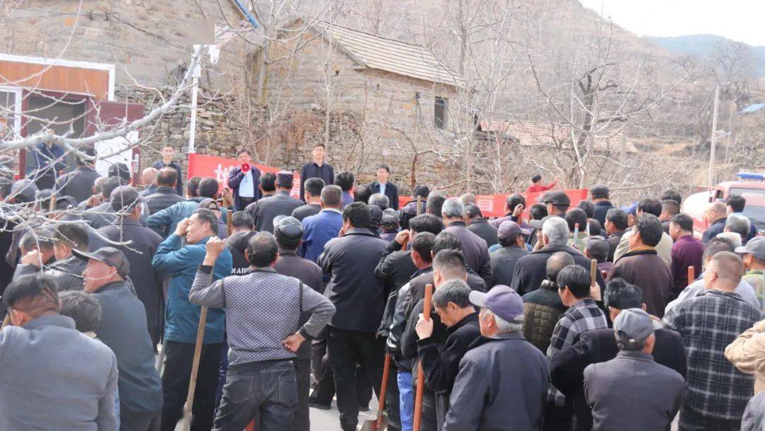 地方镇组织开展森林灭火双盲实战演练