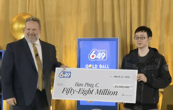 据bclc称,赢得lotto 6/49头奖的几率约为1400万分之一,而金球获奖的