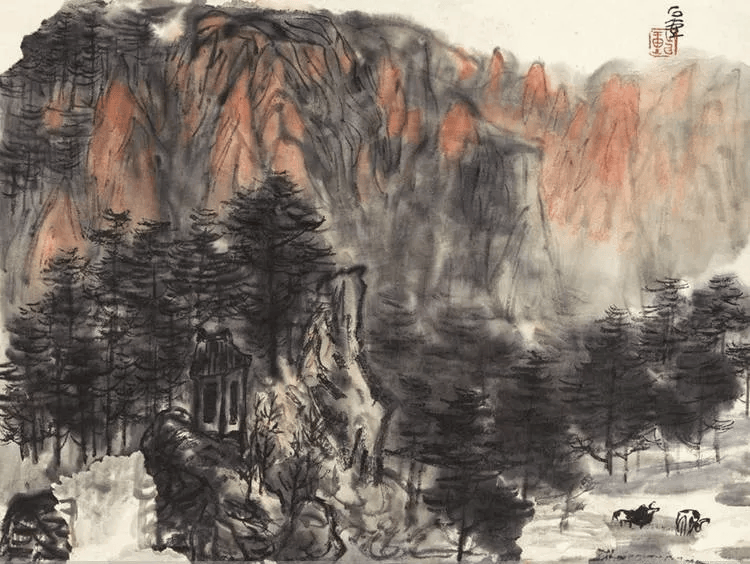 至简的山水,就是这么美_青城山_石头_黄宾虹