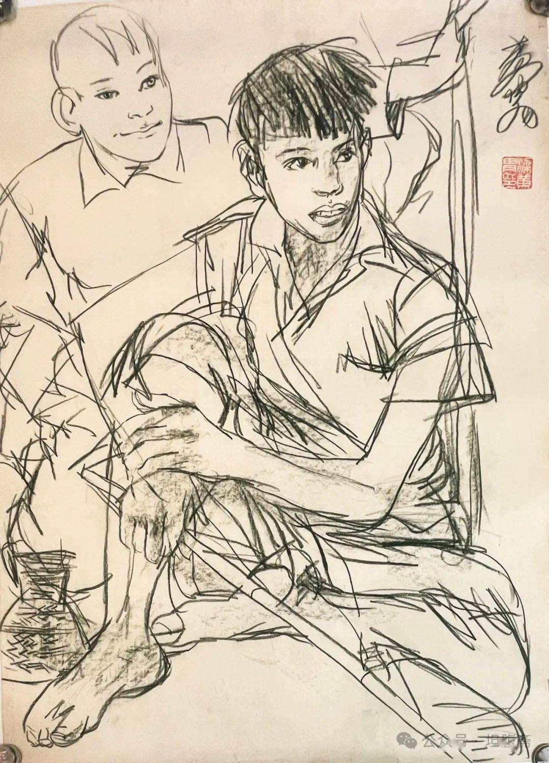 坦腹斋所藏书画丨黄胄速写稿