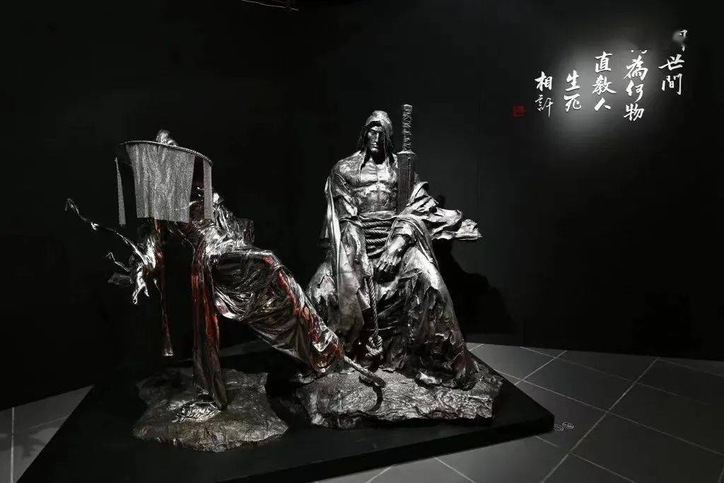 《侠之大者——金庸百年诞辰纪念·任哲雕塑展》展出了由任哲创作的22