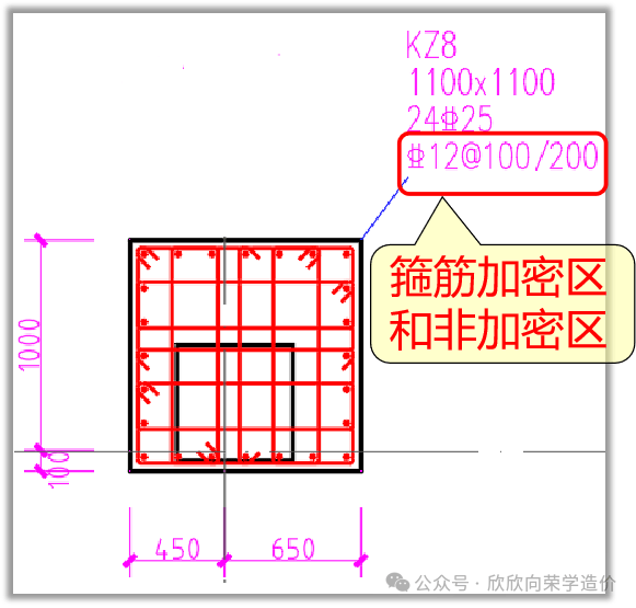 柱子纵筋示意图图片