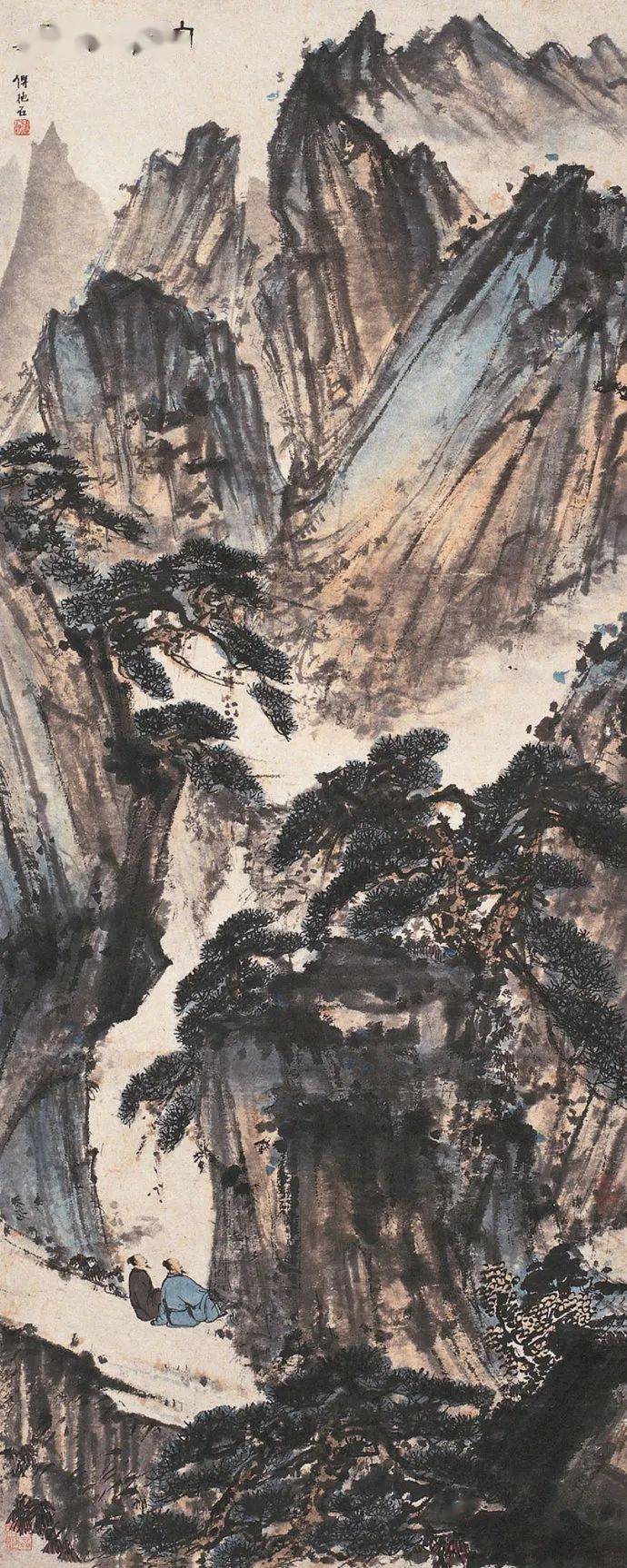 国画大师傅抱石精品山水画100幅高清大赏