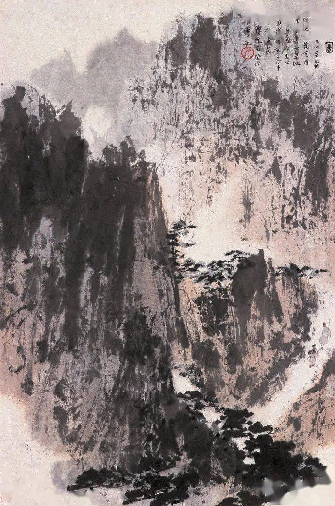 国画大师傅抱石精品山水画100幅高清大赏