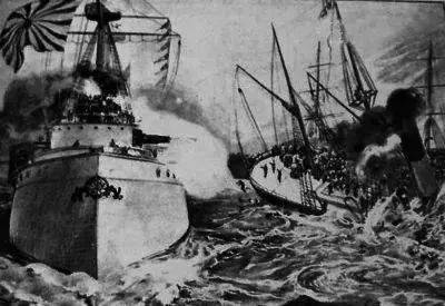 在历时近5个小时的海战中,林泰曾率"镇远"舰全体官兵奋勇杀敌,勇灭