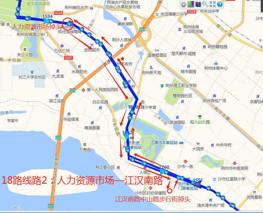 荆马期间46条公交线路临时调整