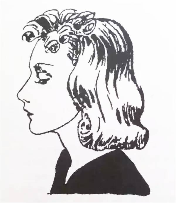 用色也只是黑白两色,往往是几笔线条勾勒轮廓,画的内容以人物肖像为主