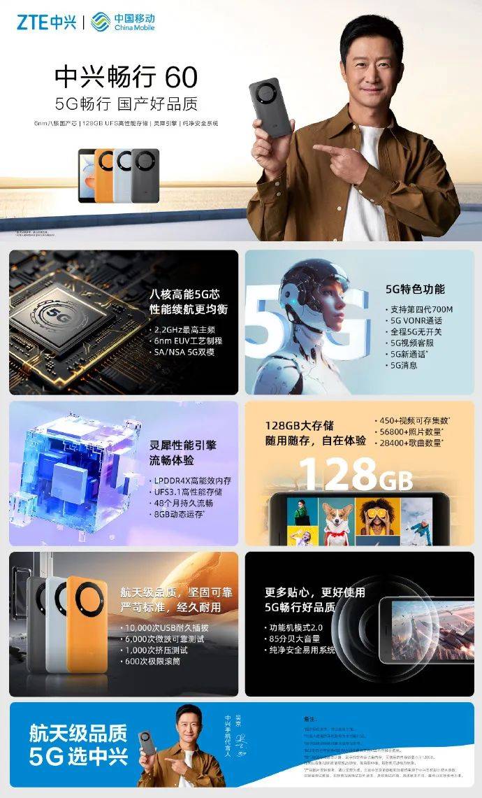 中兴畅行60今日正式开售一图看懂国产好品质