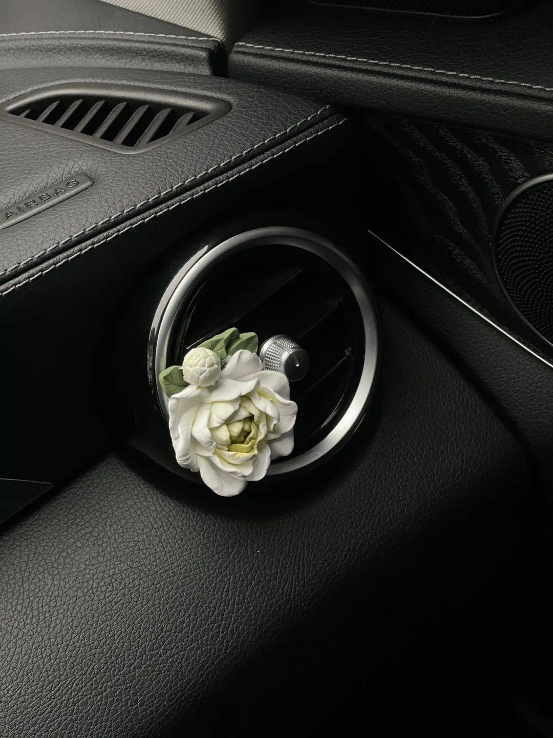 茉莉桃花车载香薰开团价199元纯手工制作栩栩如生走到哪里都能闻到