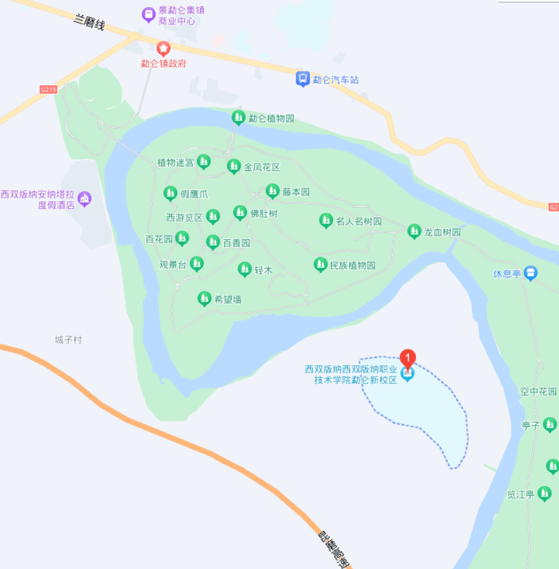 勐腊县勐仑镇城子村委会曼安村),可通过地图搜索学校名称或地址导航