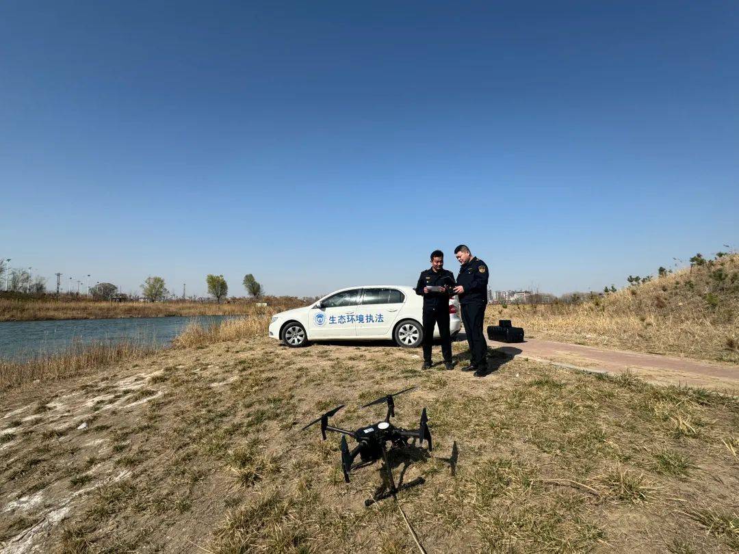 邯郸邯山区无人机助力入河排污口排查