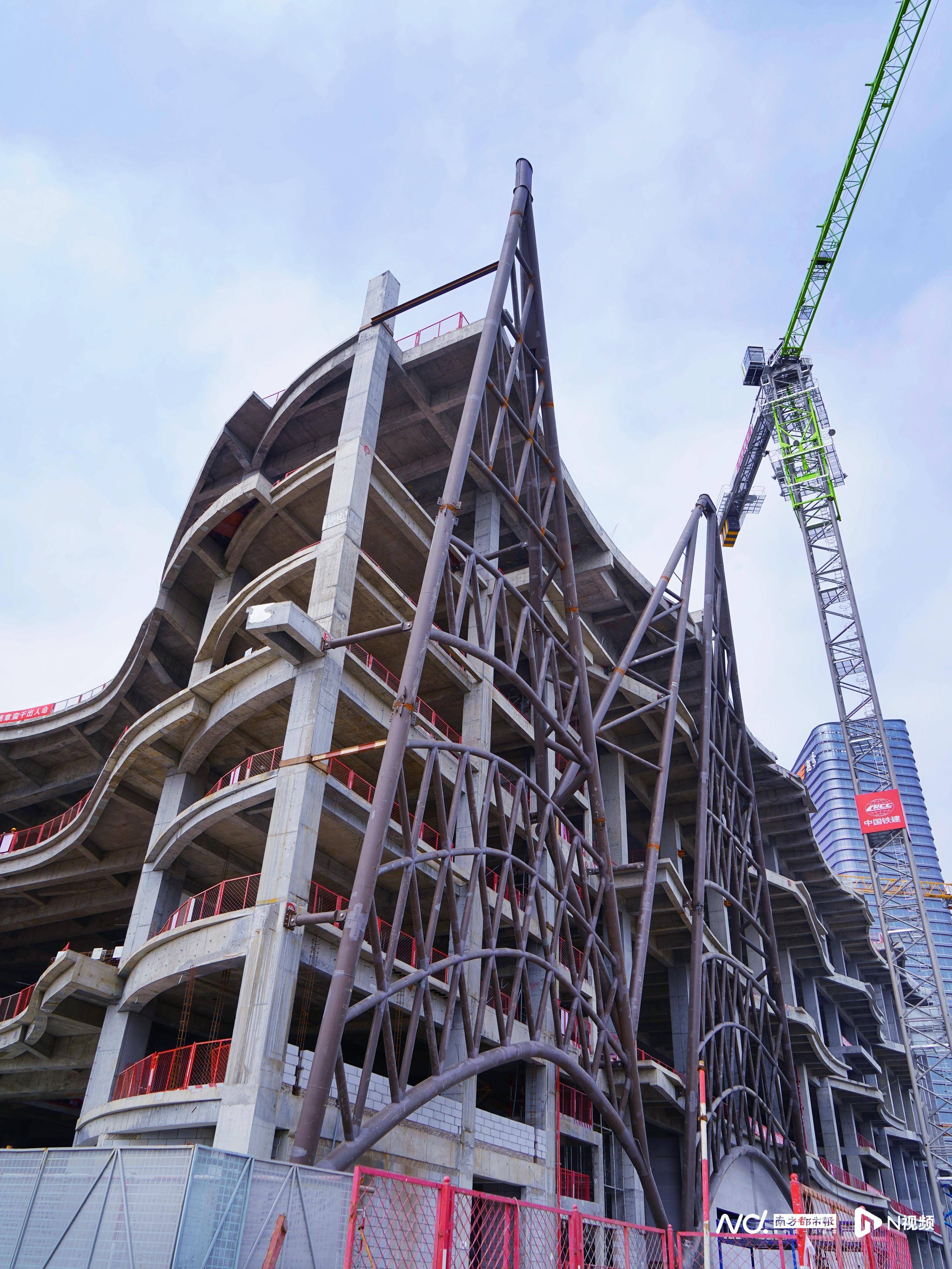 主体结构提前封顶!大湾区科学论坛永久会址一期预计明年建成_项目_建