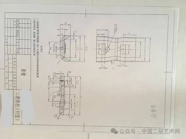 二胡琴筒图纸图片