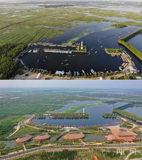 雄安新区7周年10组对比图看雄安新区拔节生长