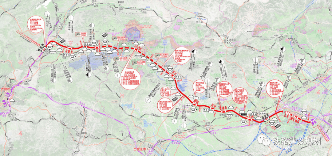 阜平高铁路线图图片