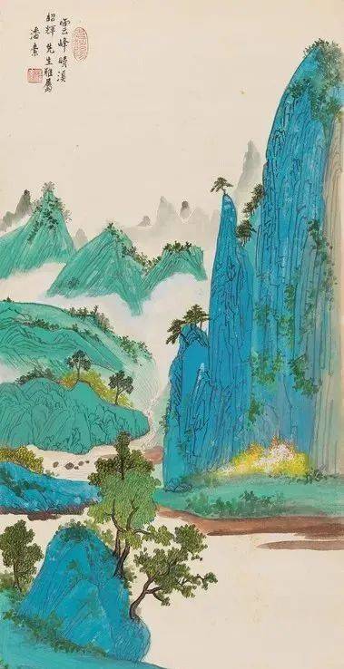 素韵流芳的青绿山水画,神韵高古,直逼唐人!