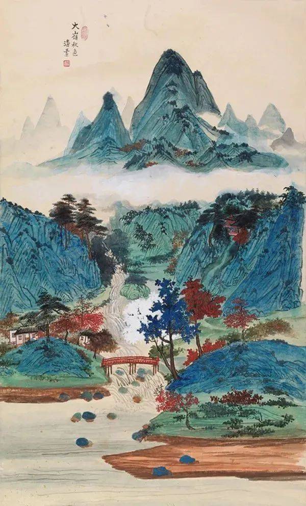 素韵流芳的青绿山水画神韵高古直逼唐人