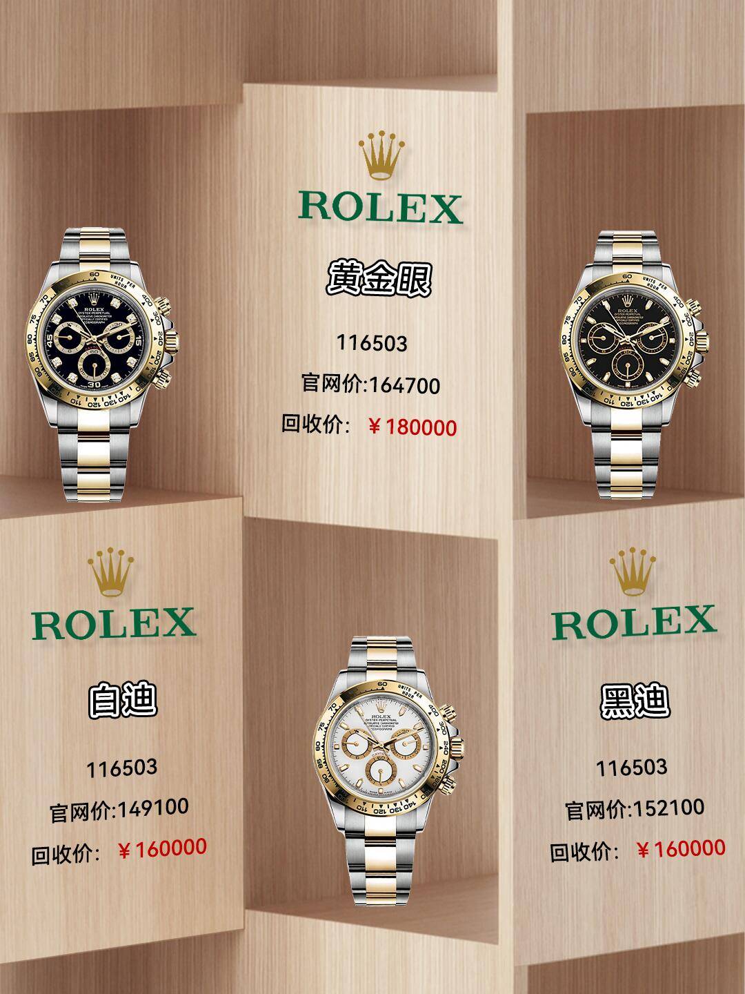 劳力士回收行情一览