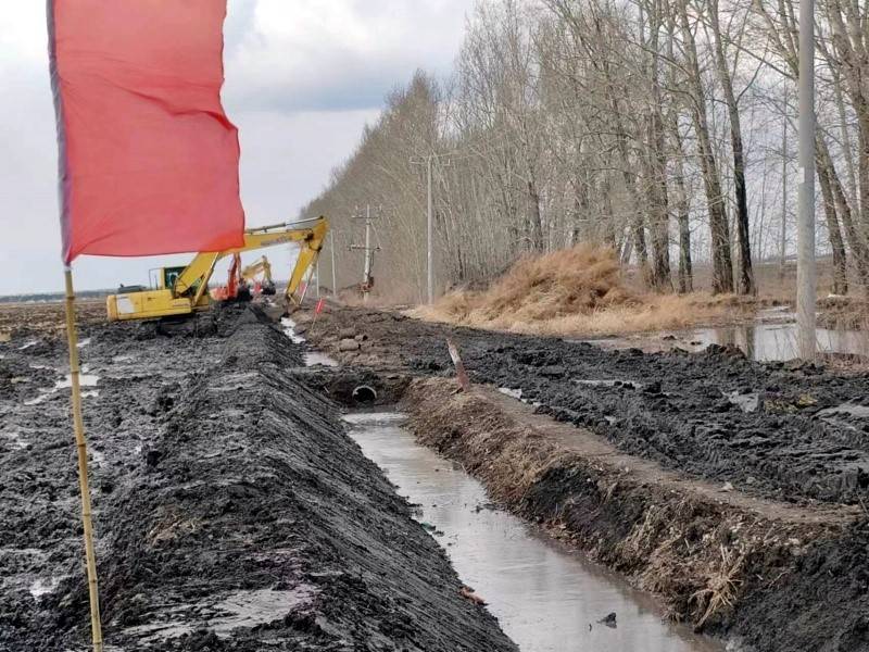 大兴农场有限公司65万亩高标农田项目建设按下快进键