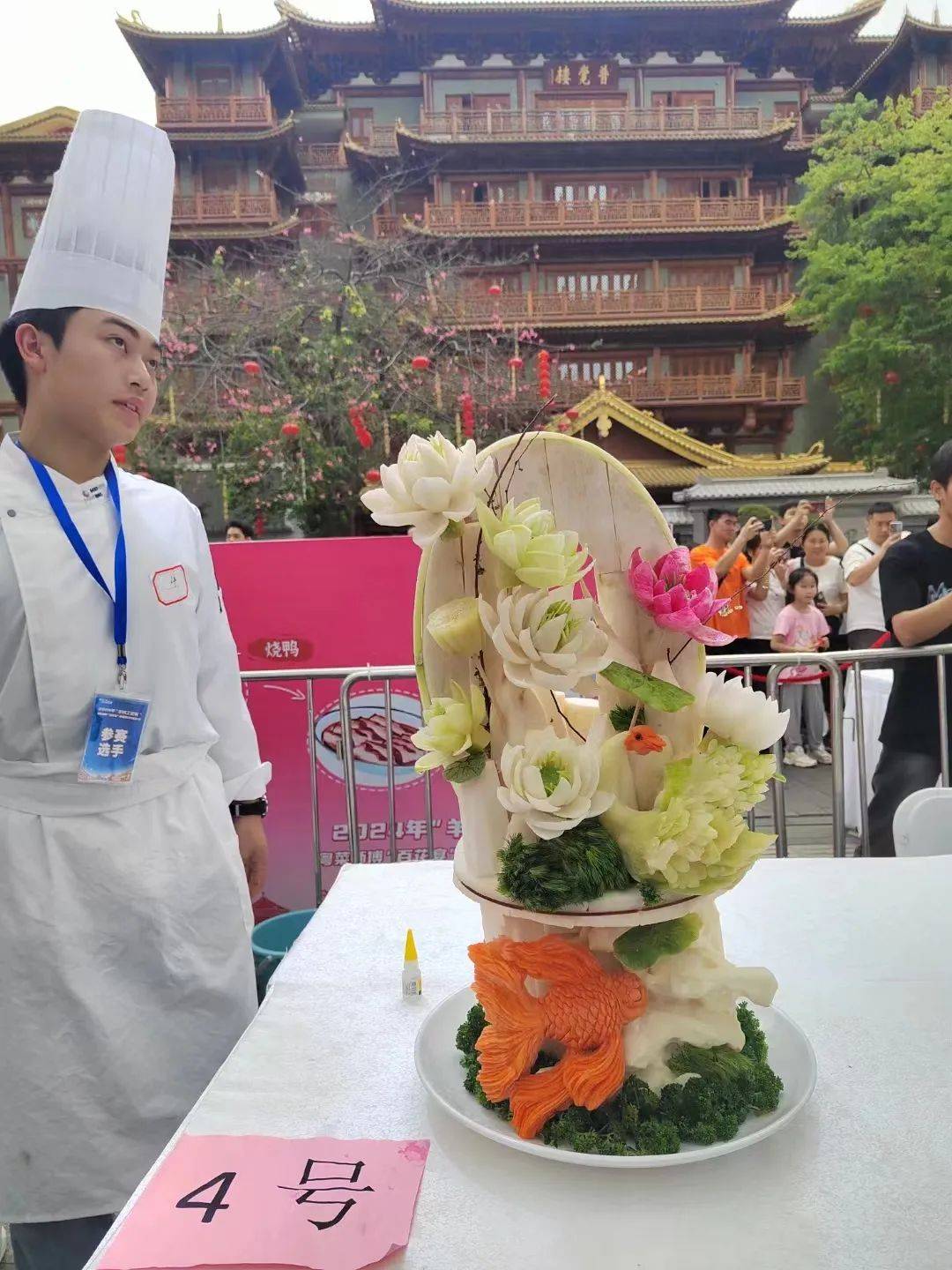 粤菜师傅百花宴果蔬雕刻技能大赛精彩来袭~