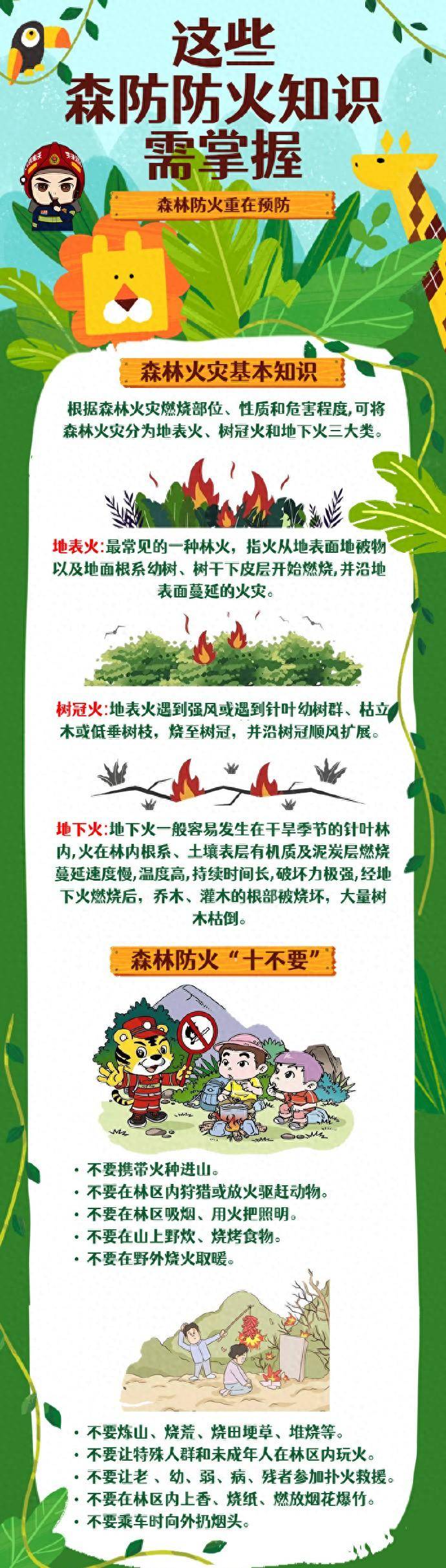 森林防火知识需掌握