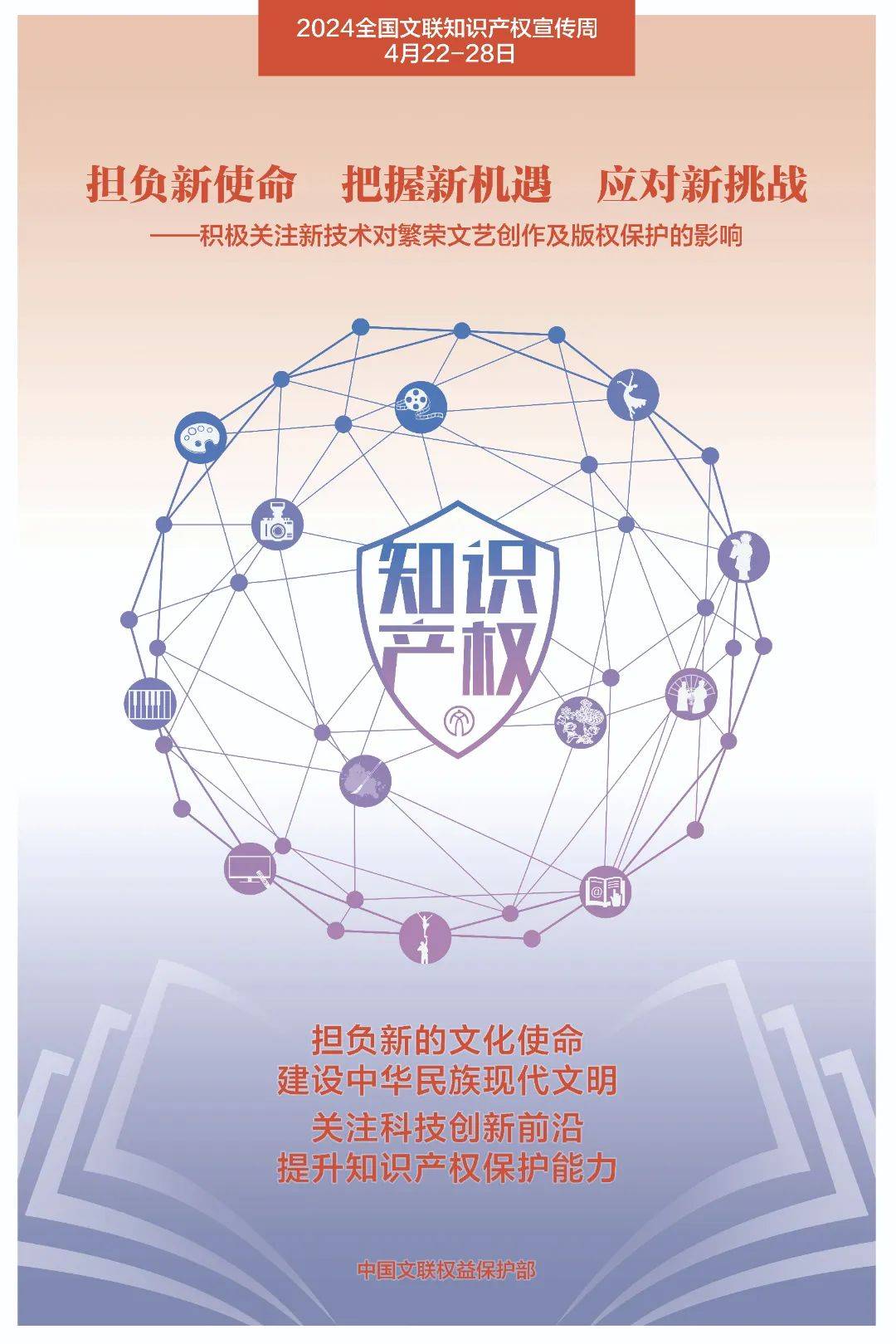 2024年"全国文联知识产权宣传周"海报正式发布