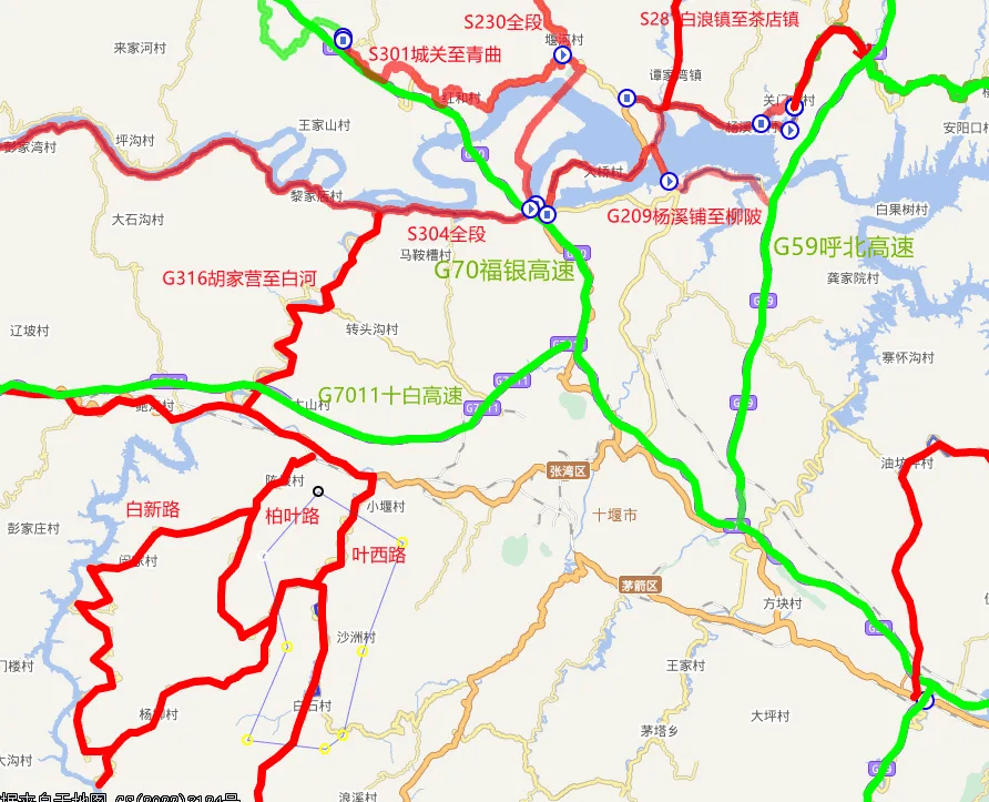 陕西242国道全程线路图图片