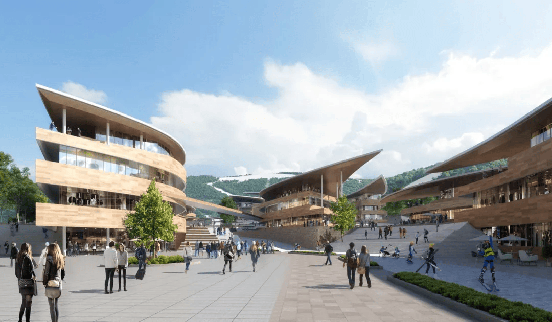 效果图,仅作示意雪如意滑雪场还特别设置了跳台