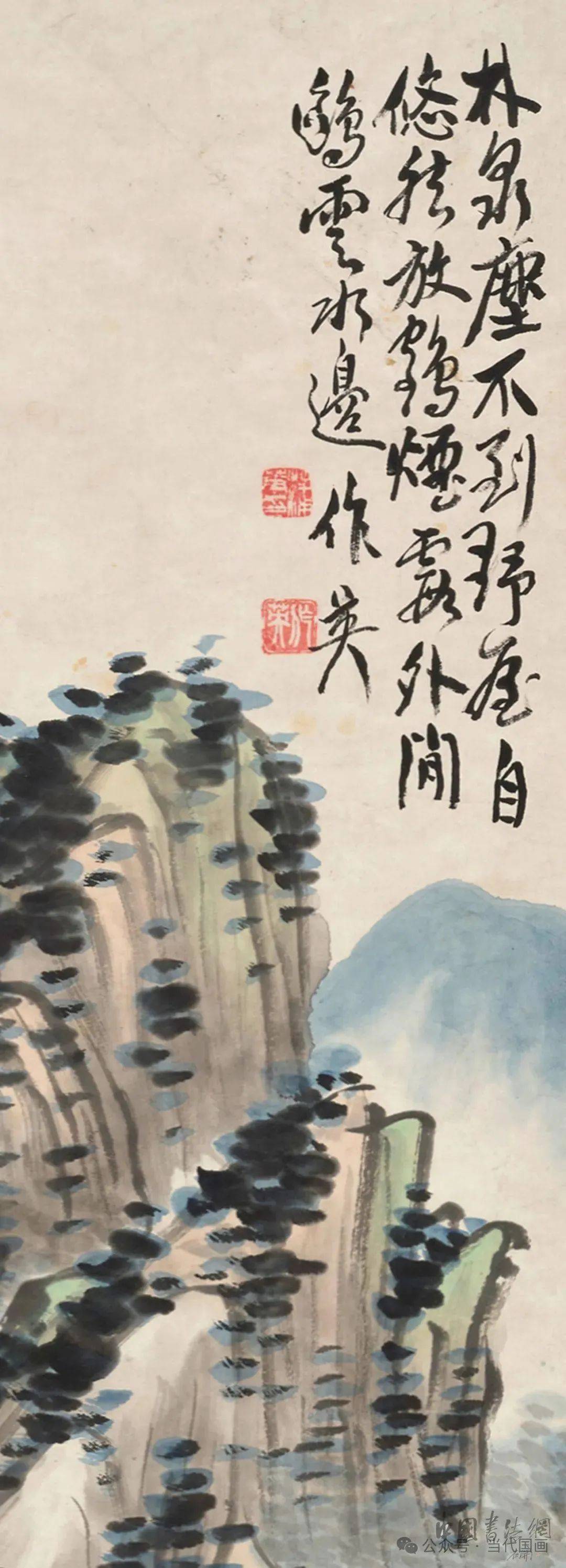 蒲华《林泉野屋》_作品_国画_创作