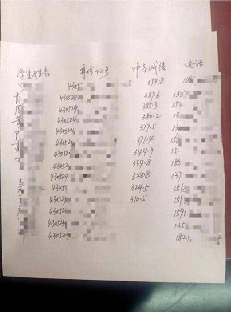 △部分交了学籍办理费的学生名单(当事人供图)学生入学后，学校对于这些