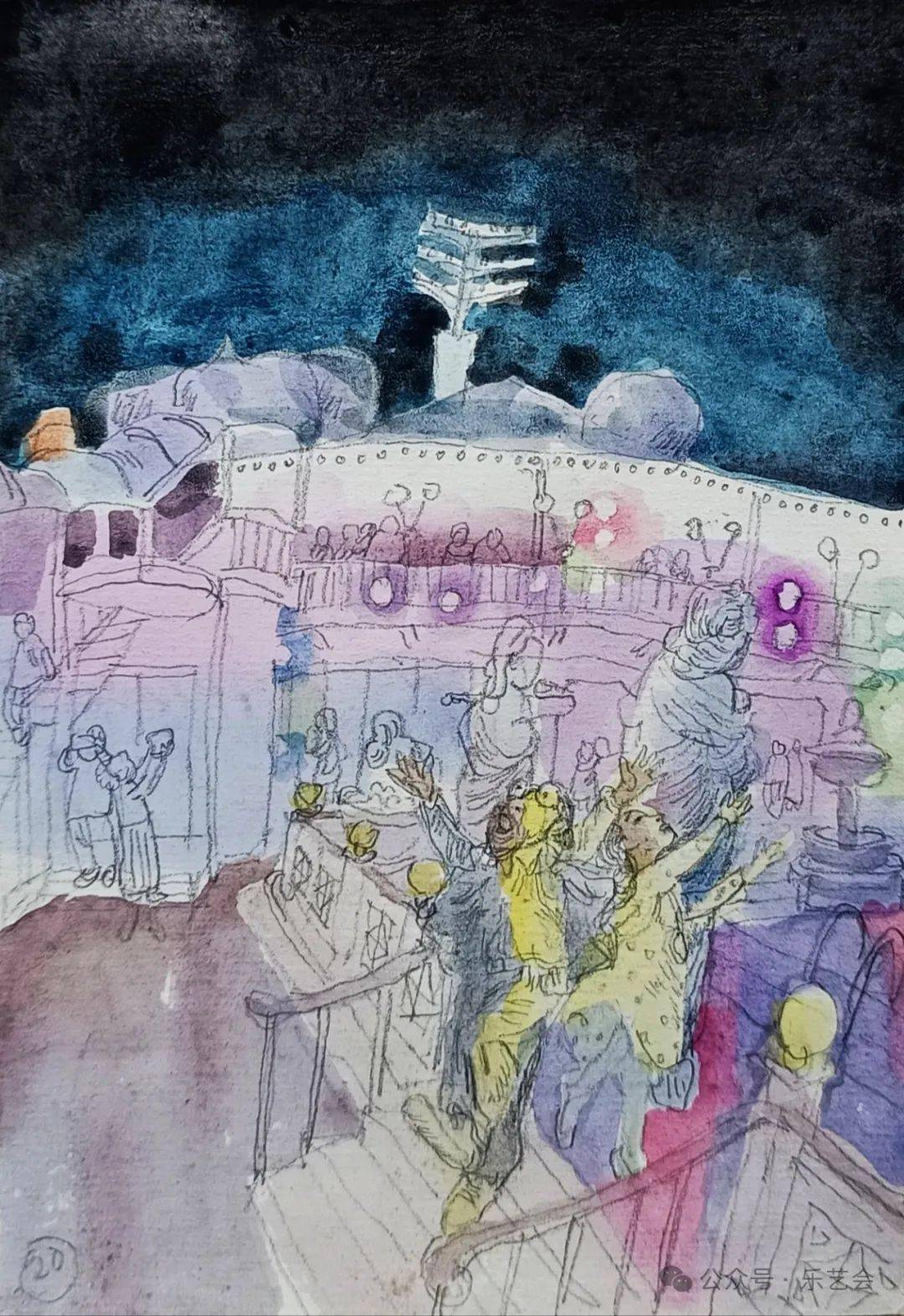 在大海的称托下,我们像一朵飘在大海中不灭的烟花.