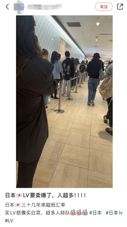 “日本LV店里都是中国人！”日元贬值下，有中国人提2个28寸行李箱去扫货都没装下……