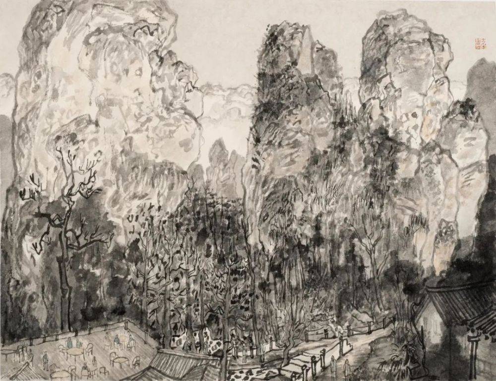 峰峦叠嶂 云山万里 ——方向画雁荡山系列作品