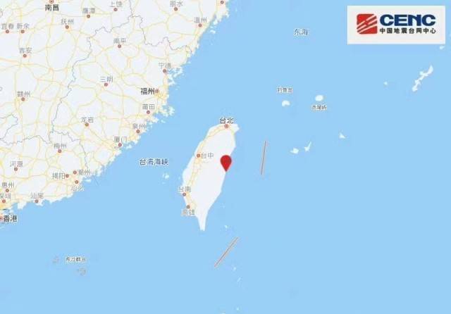 台湾花莲县短时间内发生多起地震