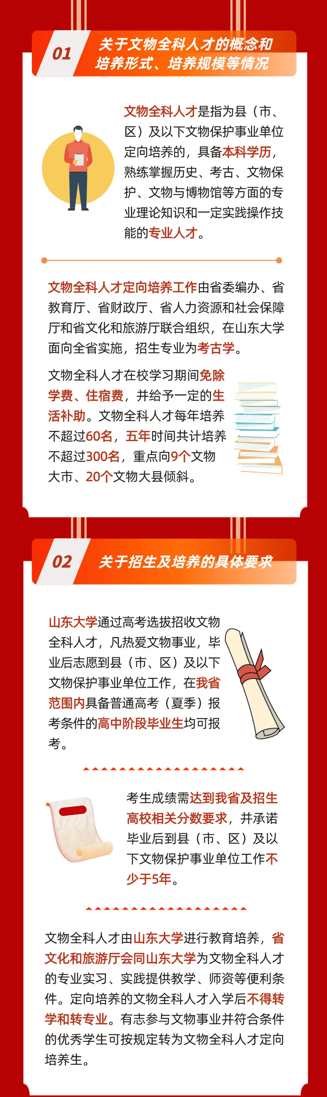 【图解】毕业入编!山东将免学费定向培养300名文物全科人才