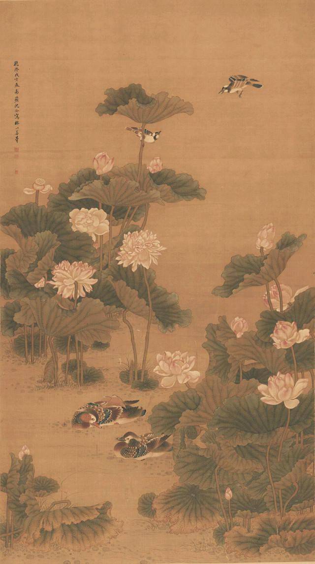 历代国画大师笔下荷花精品集萃,精彩绝伦!_中国_鸳鸯_莲花