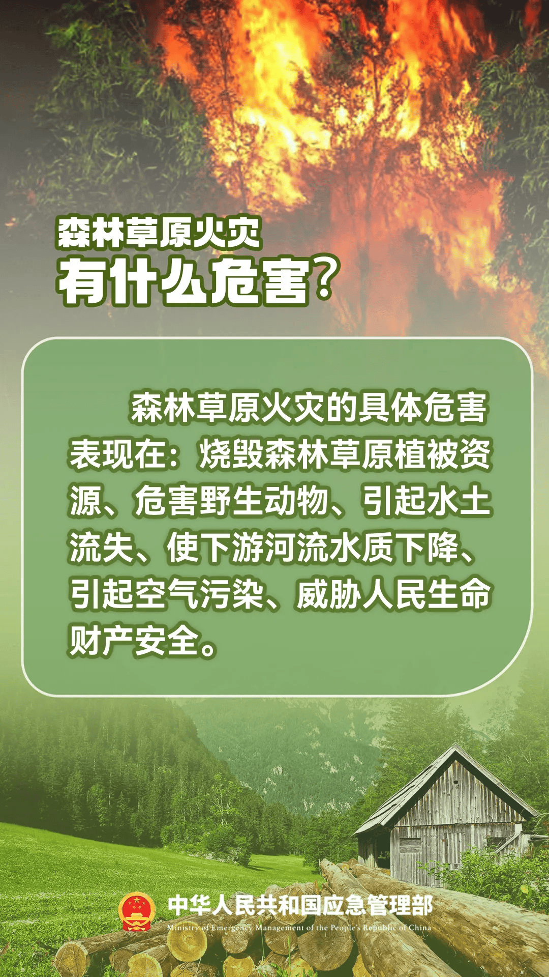 森林草原防灭火安全提示