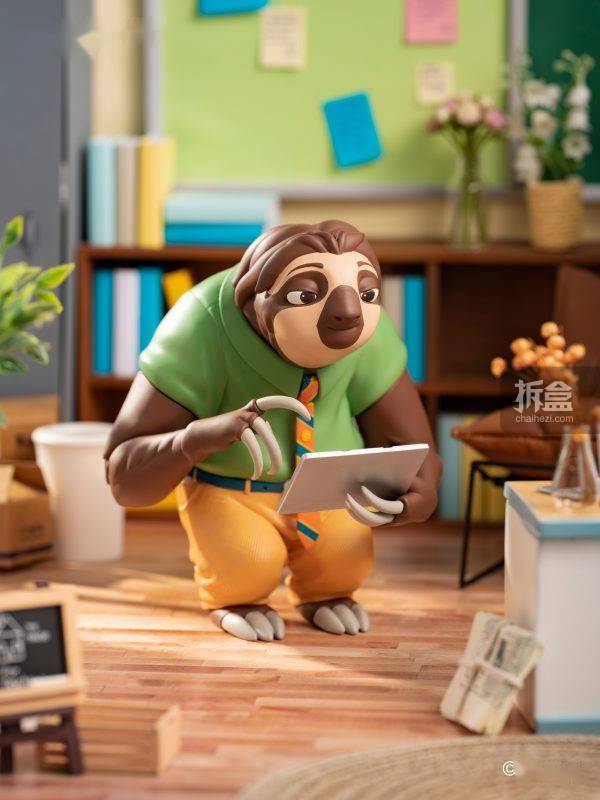 morstorm魔力风暴 疯狂动物城 闪电 树懒潮流手办