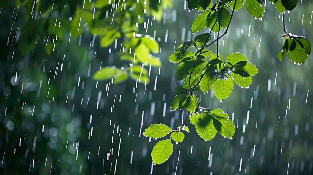 晴转中雨图片