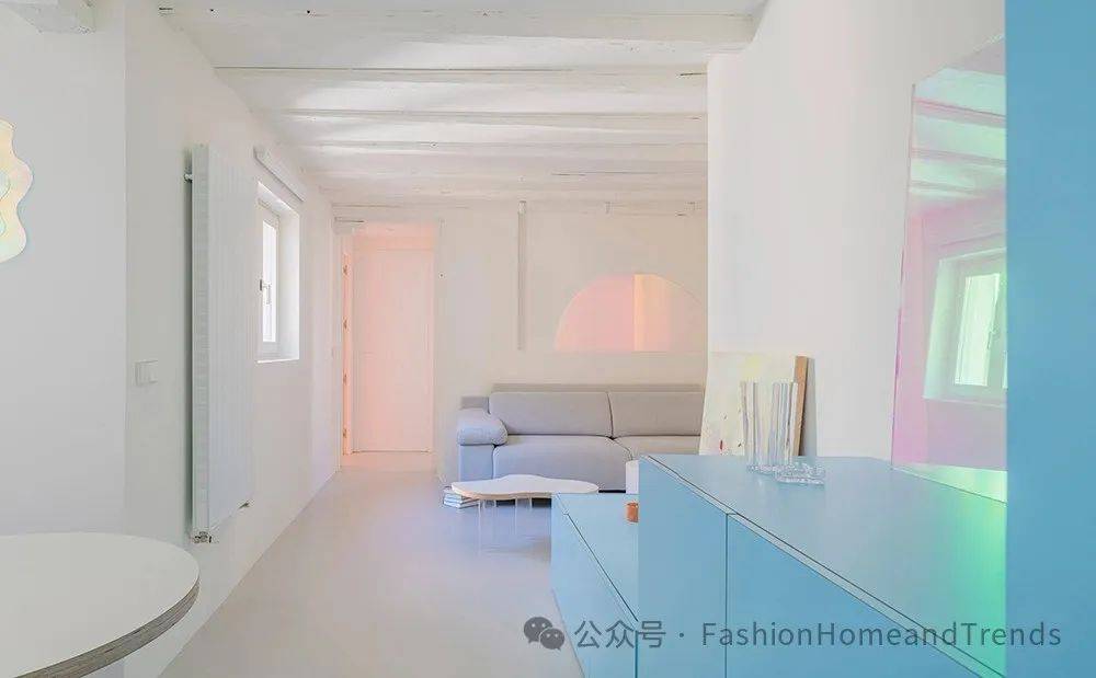 100个彩色的家！极度柔和的色调重现马德里的天空#fashion空间#_色彩_课程表_趋势